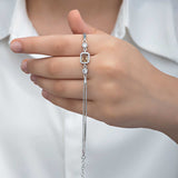 Sterling Silver Zultanite & CZ Bracelet - Dainty Adjustable Slider