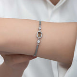 Sterling Silver Zultanite & CZ Bracelet - Dainty Adjustable Slider