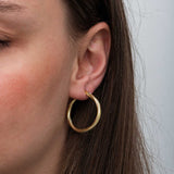 Hoop Earrings - Gold-Tone Twisted Classic Hoops