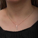 Halskæde - Rosaguldbelagt Sterlingsølv Stjerneskud