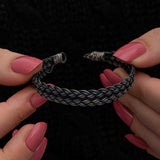 Armband van sterling zilver met Kazaziye vlechtwerk - Fijn handgemaakt ontwerp
