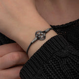 Sterling Silver Kazaziye Woven Knot Bracelet - Artisan Handcrafted Design
