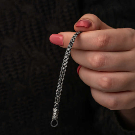 Sterling Silver Braided Bracelet - Artisan Hand-Woven Design