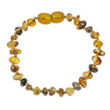 Baby Bracelet - Natural Baltic Amber Tumbled Beads