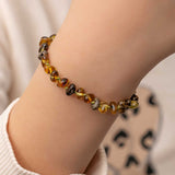 Baby Bracelet - Natural Baltic Amber Tumbled Beads