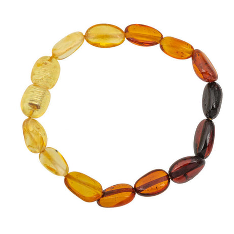 Baby Bracelet - Ombre Natural Amber Drop Beads