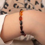 Baby Bracelet - Ombre Natural Amber Drop Beads
