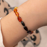 Baby Bracelet - Ombre Natural Amber Drop Beads