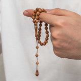 Tasbih Prayer Beads - Handcrafted Kuka Wood Round Bead Design