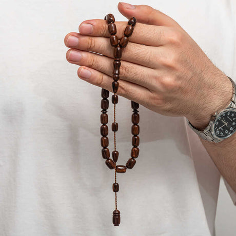 Tasbih Prayer Beads - Polished Compressed Amber Traditional Style