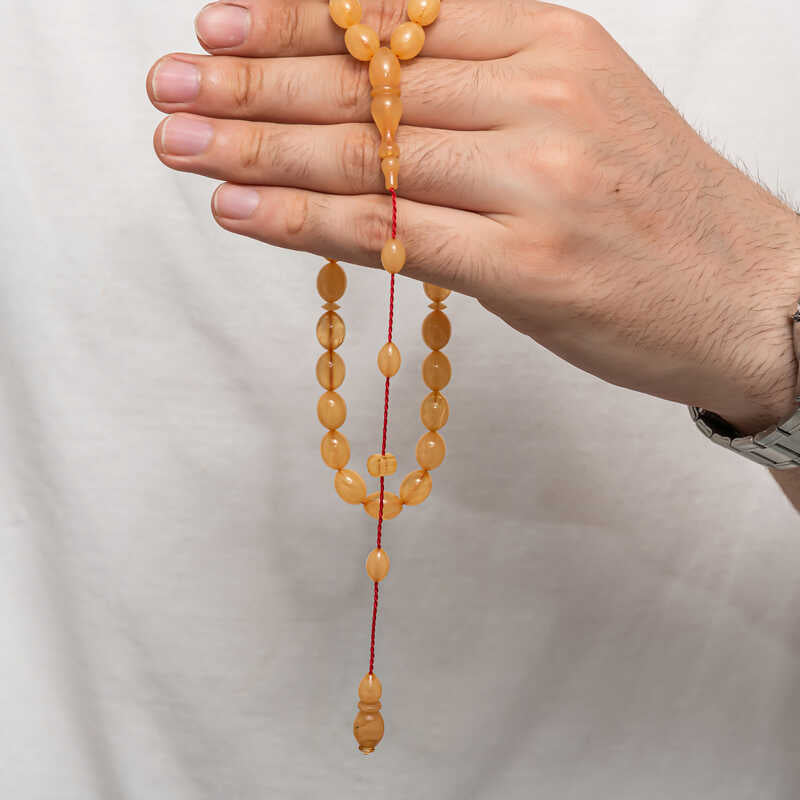 Amber Prayer Beads - Traditional Handcrafted Tesbih