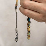 Tasbih Prayer Beads - Amber Resin with Sterling Silver Kazaz Tassel