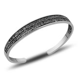 Cuff Bracelet - Sterling Silver Spiritual Ayatul Kursi Calligraphy