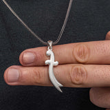 ネックレス - スターリングシルバー ズルフィカル ソード ペンダント
