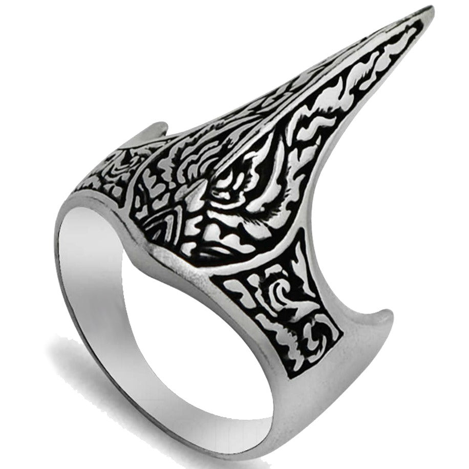 Taki | Helmet Pointed Archer Zihgir Silver Men's Ring Without