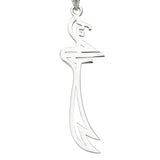 Taki | Hz. Ali Zulfiqar Sword Islamic Motivated Women Silver Necklace Without Stone