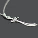 Taki | Hz. Ali Zulfiqar Sword Islamic Motivated Women Silver Necklace Without Stone