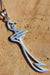 Taki | Hz. Ali Zulfiqar Sword Islamic Motivated Women Silver Necklace Without Stone