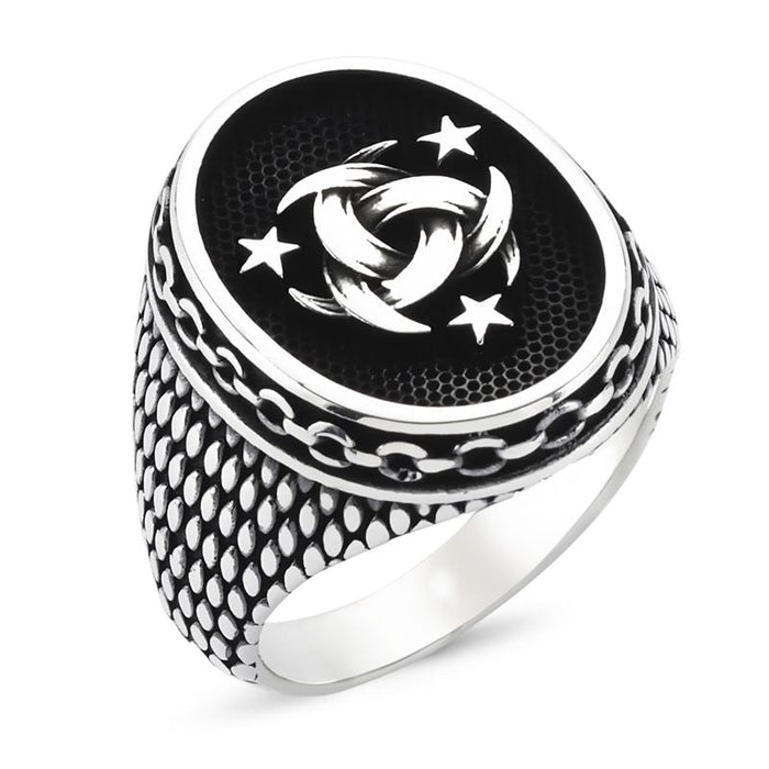 Taki | Ottoman Teskilati Mahsusa Men's Silver Ring Without Stone