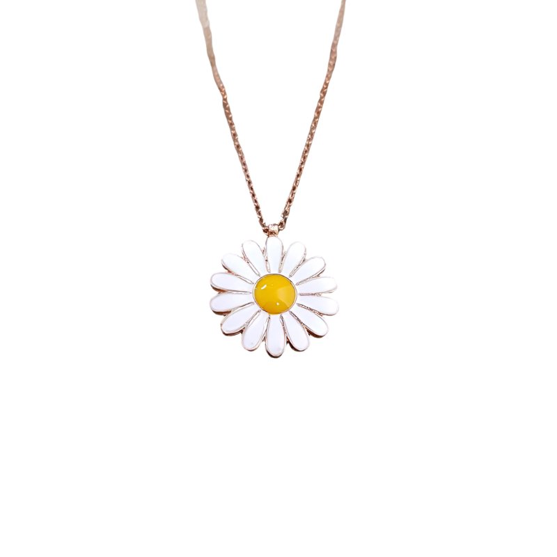 ★送料・関税込★MONDAY EDITION★GLITTER DAISY NECKLACE★ Alloy Rhinestone Daisy Necklace – Charming Charlie