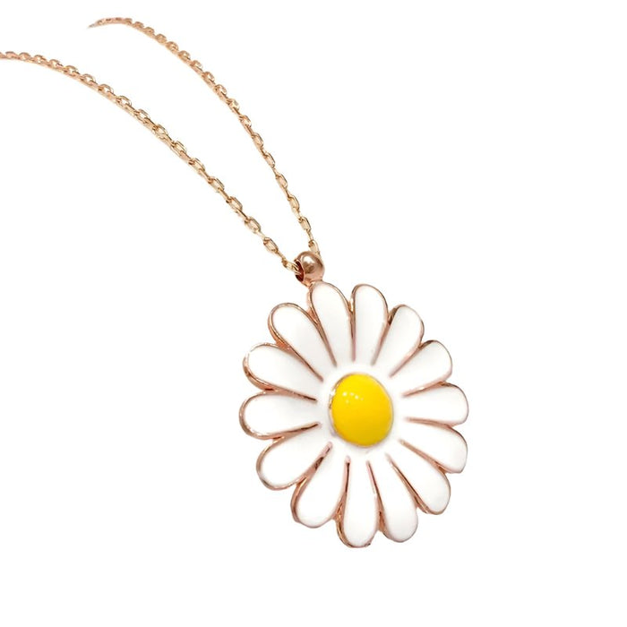 Taki | Silver Daisy Necklace Large Size