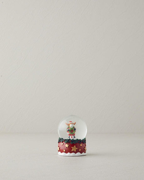 Premium Red Decorative Snow Globe Collectible Display