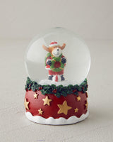 Premium Red Decorative Snow Globe Collectible Display