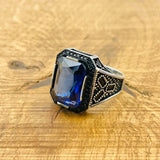 Tanzanite Stone Silver Ring