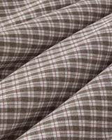 Ensemble haut de gamme pour housse de couette simple, motif Tattersall à carreaux, en tissu à fils teints, avec drap-housse
