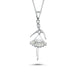 TD | Ballerina Model Women's Necklace with Zircon Stone