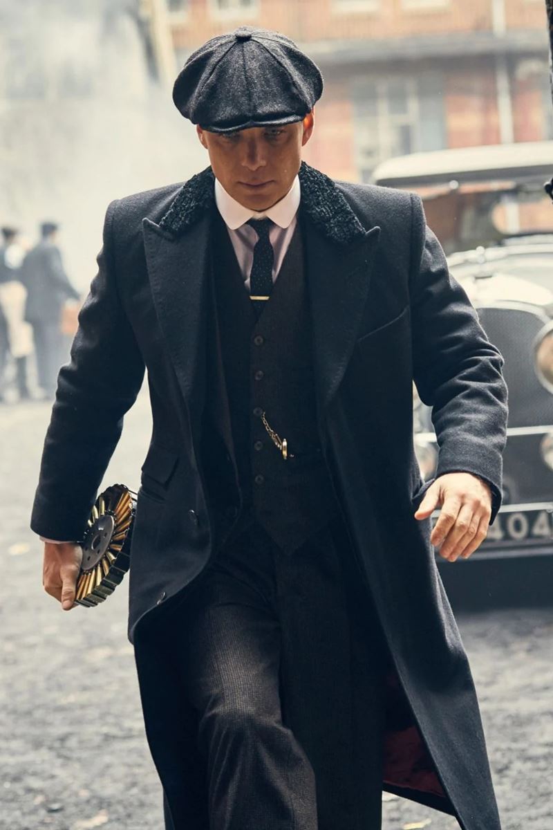 Peaky blinders black coat best sale