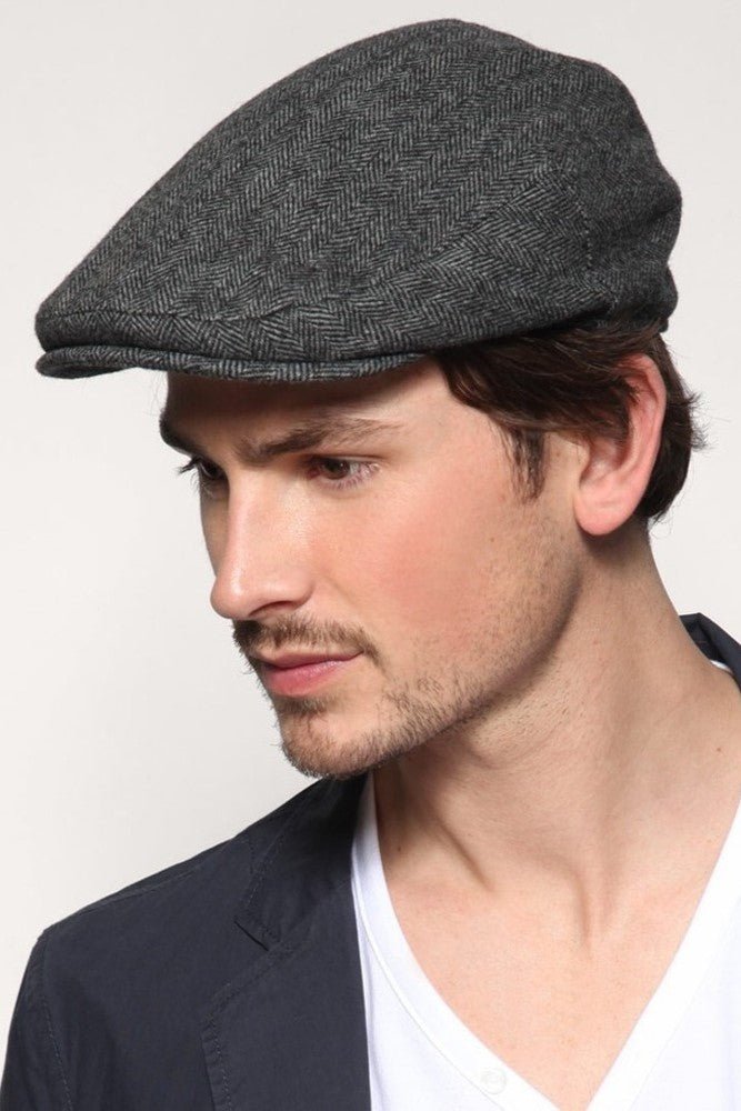 Taki | Cashmere English Beanie - Men's Flat Duck Model Hat - TryAladdin