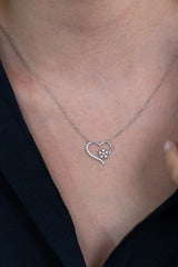 TD | Heart Snowflake Women Silver Necklace Valentine Gift