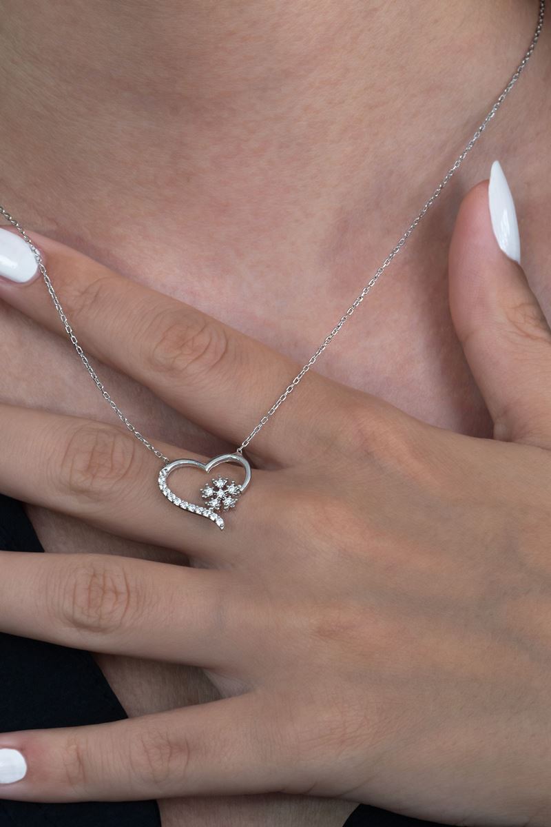 TATIANA☆[Silver925] Chocolat Heart Star Dangle Necklace MUSINSA | TATIANA (Silver 925) Chocolate Heart Star Dangle