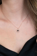 TD | I Love You in 100 Languages Pink Snowflake Silver Necklace