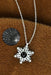 TD | I Love You in 100 Languages Snowflake Women Silver Necklace