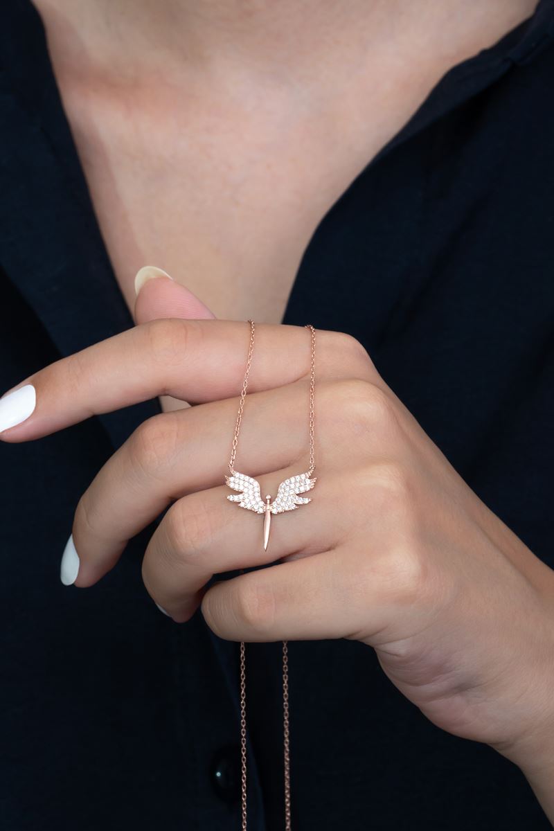Taki | Michael Angel Rose Gold Women's Silver Necklace