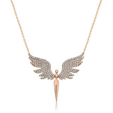 TD | Michael Angel Winged Silver Necklace