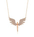 TD | Michael Angel Winged Silver Necklace