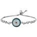 TD | Nazar Beaded Silver Bracelet with Turquoise Stone