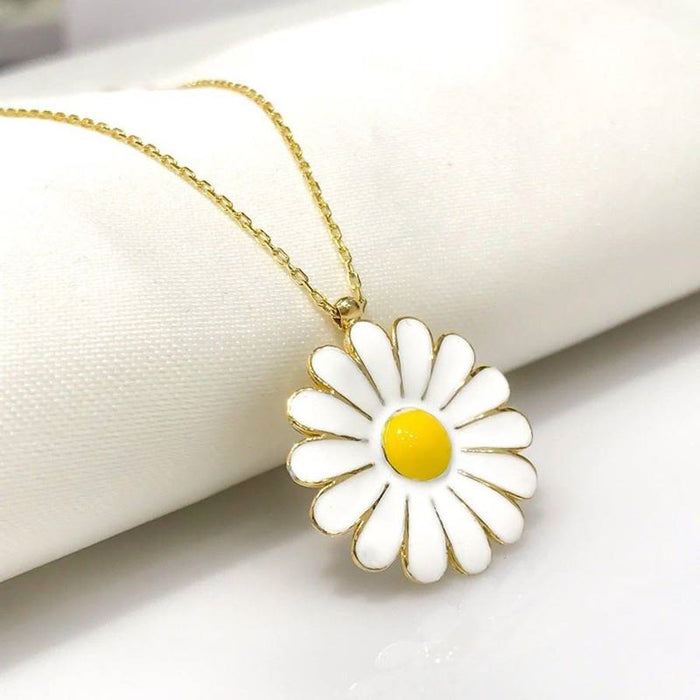 TD | Silver Daisy Necklace Large Size