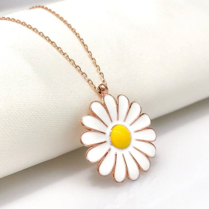 TD | Silver Daisy Necklace Large Size