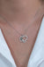 TD | Silver Necklace with Rose of My Heart Stone, Valentine's Gift