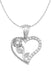 TD | Silver Necklace with Rose of My Heart Stone, Valentine's Gift