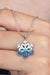 TD | Silver Plated Transitive Colorful Stone Snowflake Necklace