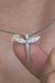 TD | Silver Plated Zircon Stone Fairy Model Angel Necklace