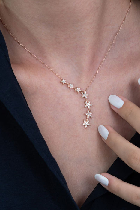 TD | Silver Shooting Star Necklace Valentine's Gift