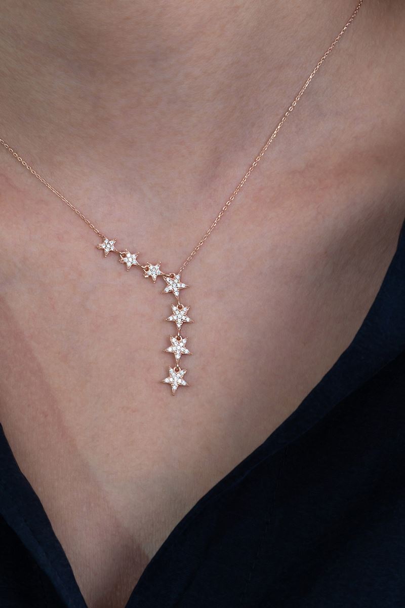 TD | Silver Shooting Star Necklace Valentine's Gift