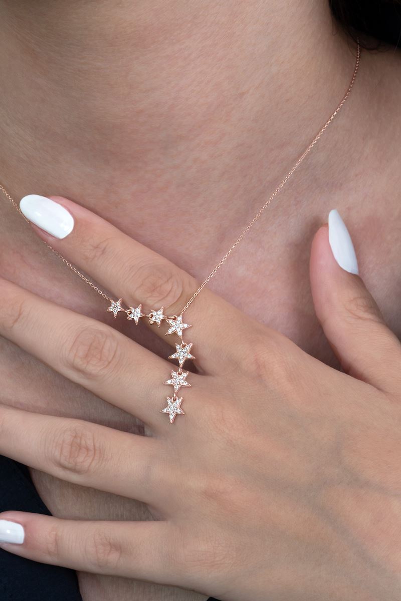 FLAWLESS×TREASURE Falling Star Necklace TRESASURE - [FLAWLESS With TRESASURE] MD FALLING STAR