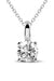 TD | Single Stone Silver Necklace Special Gift for Wife and Lover